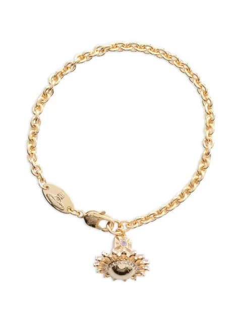 Vivienne Westwood Pre-Owned 2020s Jordana orb-pendant bracelets Gold 1049642
