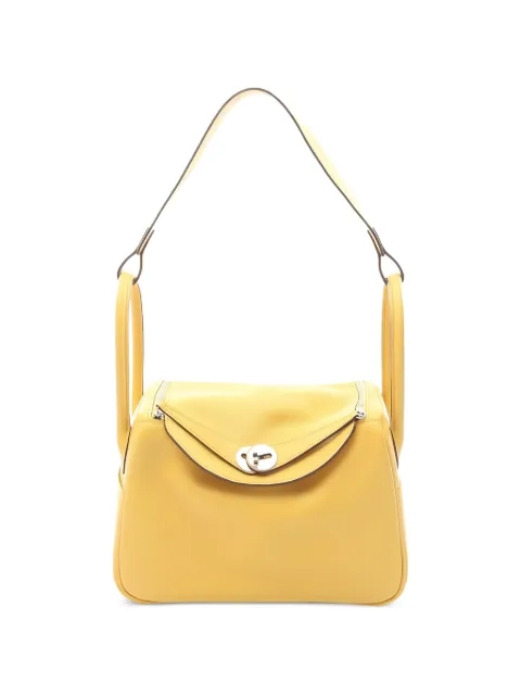 Hermès Pre-Owned 2023 26 Lindy shoulder bag Yellow 1049218B