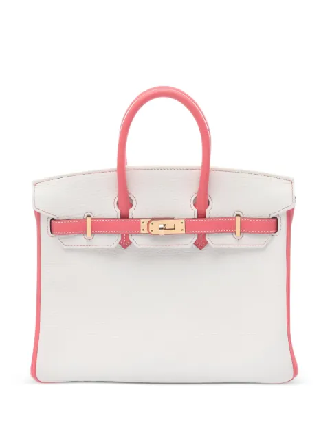 Hermès Pre-Owned 2020 Birkin 25 leather handbag White 1049212Y