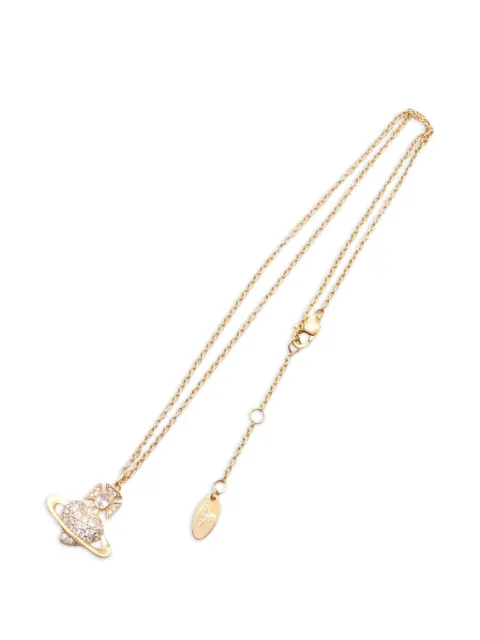 Vivienne Westwood Pre-Owned Agnatha plated rhinestone necklace Gold 1049621