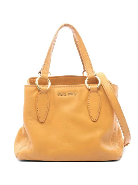 Miu Miu Pre-Owned 2000s Caribu handbag Yellow 1049340