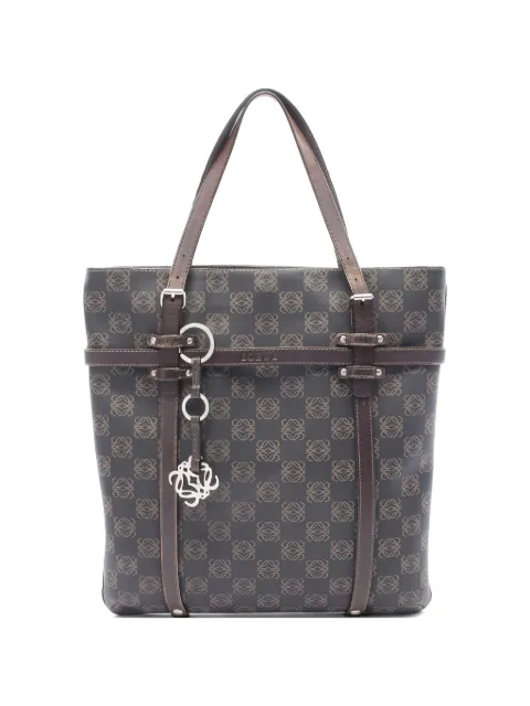 Loewe Pre-Owned 2000s Anagram leather tote bag Brown 1048471