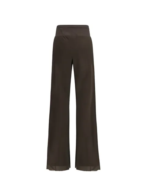 Rick Owens ribbed-waistband trousers Brown RP01F6301