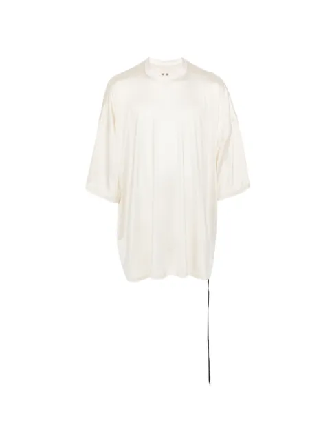Rick Owens DRKSHDW Tommy T tie-detail T-shirt Neutrals DU01F4259JL