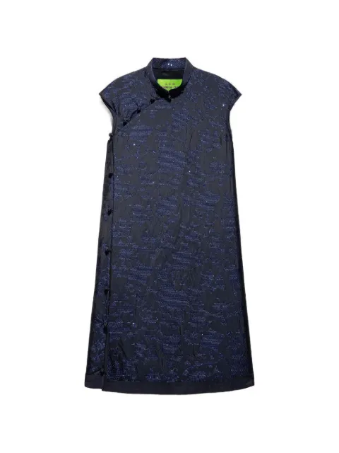 Shanghai Tang floral-print dress Blue Z2WRD241CW
