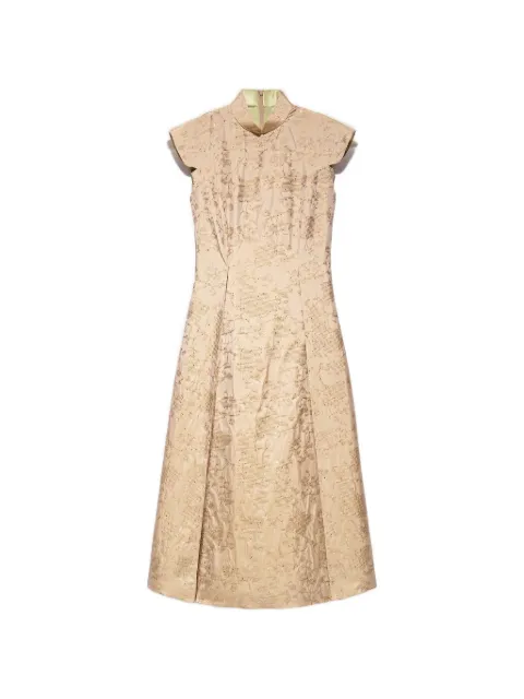 Shanghai Tang sequin collared dress Neutrals Z2WRD230DW