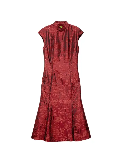 Shanghai Tang qipao dress Red Z2WRD237DN