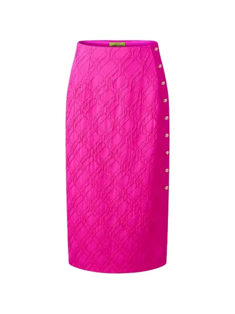 Shanghai Tang flower button skirt Pink Z2WRS113DP