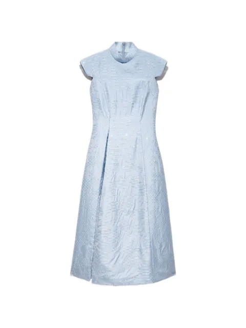 Shanghai Tang sequin geometric dress Blue Z2WRD230BL