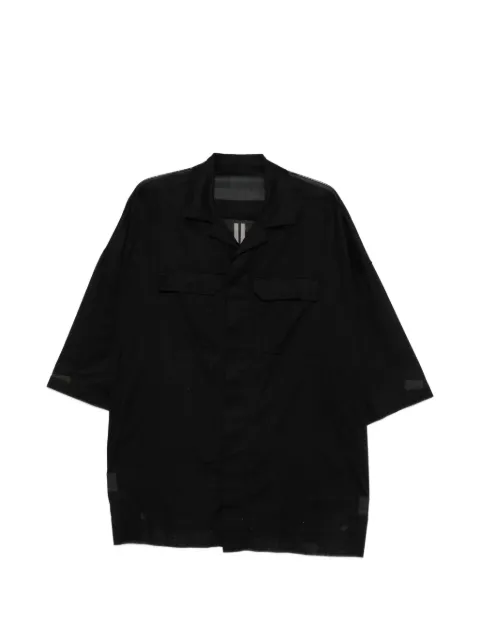 Rick Owens chest-pocket black shirt Black RU01F2298CV