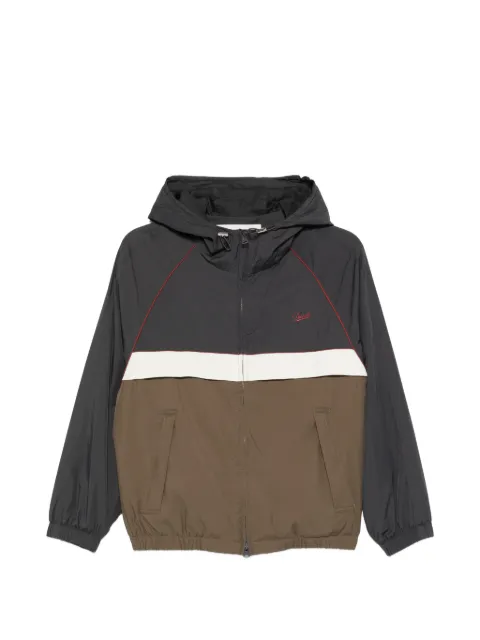 DUNST hooded colour-block windbreaker Black UDJU6A110CG