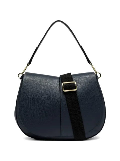 GIANNI CHIARINI Helenea Round buckle strap shoulder bag Blue BS6037COMMGRNNAOP0208