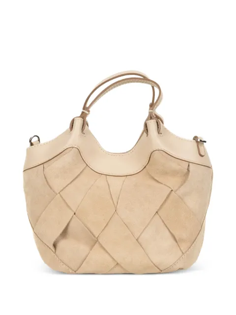 GIANNI CHIARINI woven top-handle clutch bag Neutrals BS12348INTCM9308