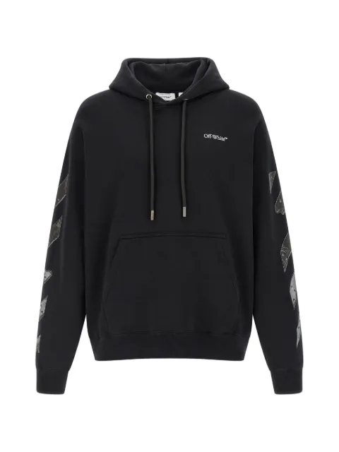Off-White arrow skate logo hoodie Black OMBB085S26FLE0010001