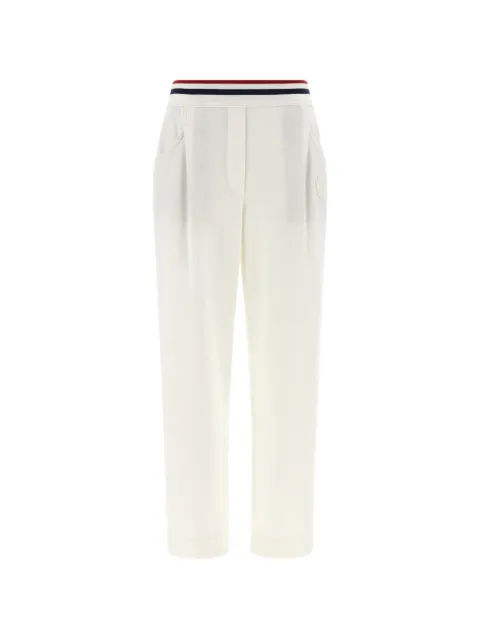 Brunello Cucinelli tricolour elastic band joggers White MG927P9194C7220