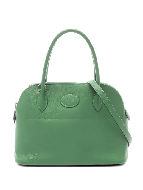 Hermès Pre-Owned 2010 Bolide 27 grained leather tote bag Green 1049037NINSQUARE