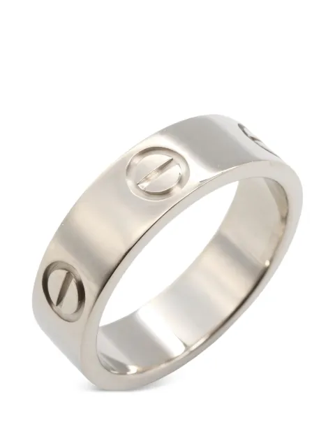 Cartier 18K white gold Love ring Silver 1049916