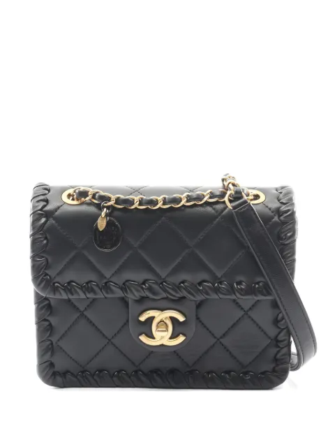 CHANEL Pre-Owned 2021 mini Double Chain shoulder bag Black 1050170KJLJAL07