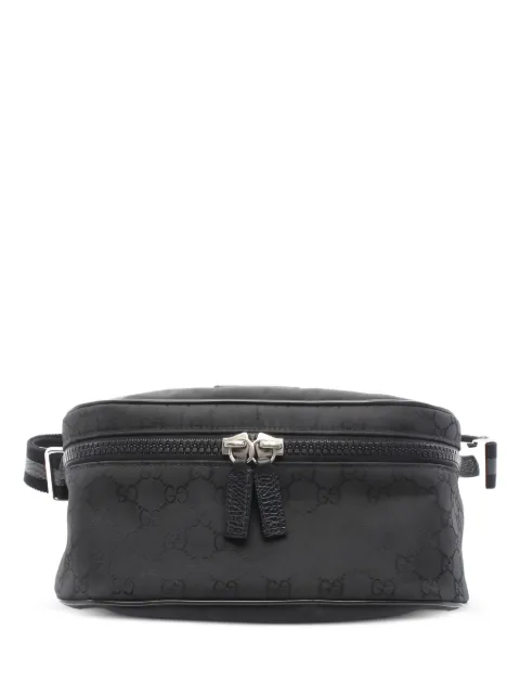 Gucci Pre-Owned 2010s GG-patterned belt bag Black 1050177
