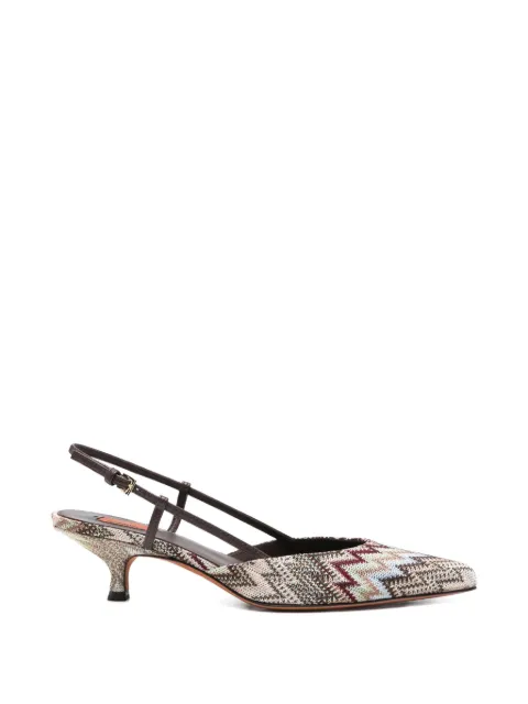 Missoni point-toe slingback pumps Neutrals MWF129105