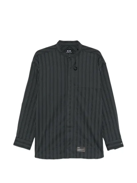 Oakley striped buttoned shirt Black FOA40880501N