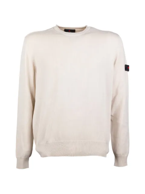 Peuterey patch knitted jumper White PEU549399012133