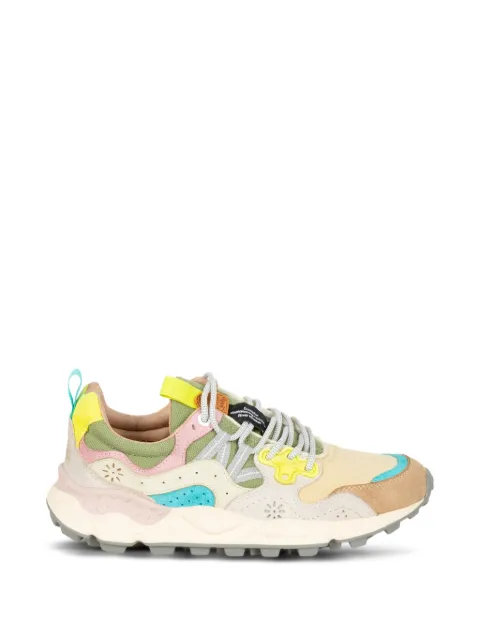 Flower patterned sneakers Neutrals YAMANO3651E05