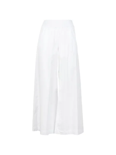 Via Masini 80 elastic-waistband trousers White P26M936LJ808