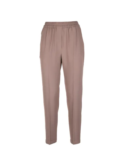 Via Masini 80 elastic-waistband trousers Neutrals P26M722A44
