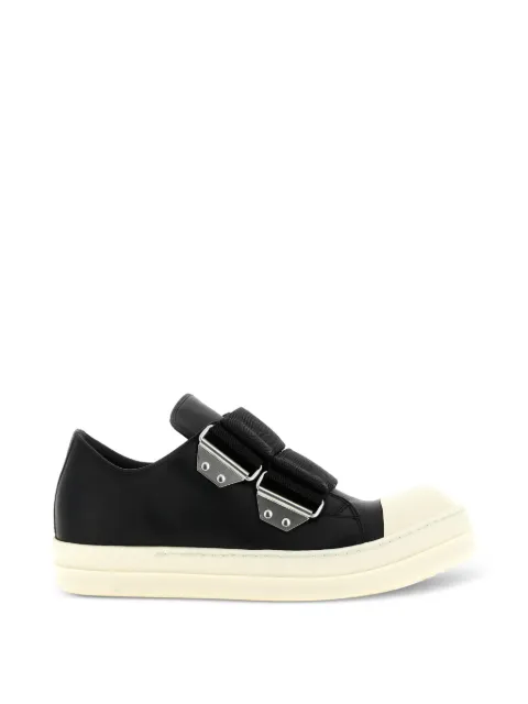 Rick Owens Strap Low leather sneakers Black RU01F2896LCO