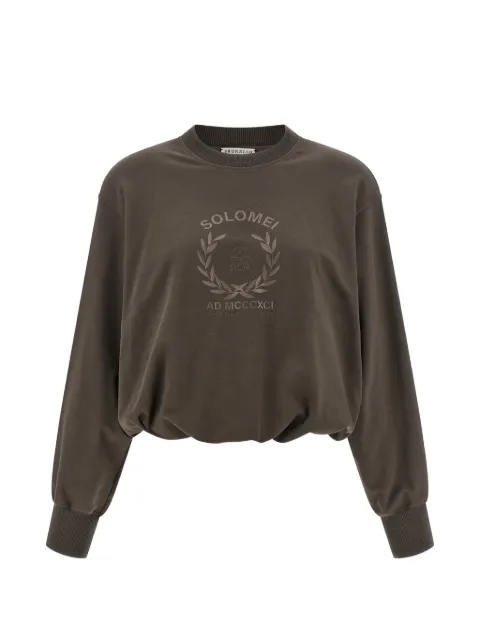 Brunello Cucinelli dropped-shoulder curled sweatshirt Brown MH827HZ500C8589