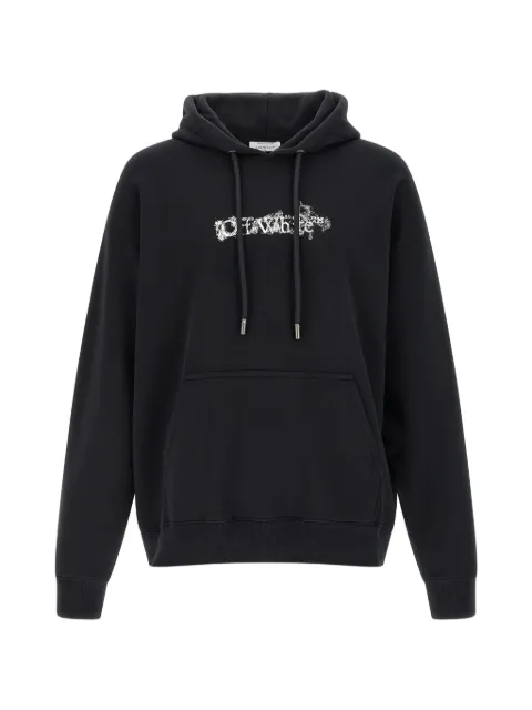 Off-White arrow skate hooded sweatshirt Black OMBB085S26FLE00H0001