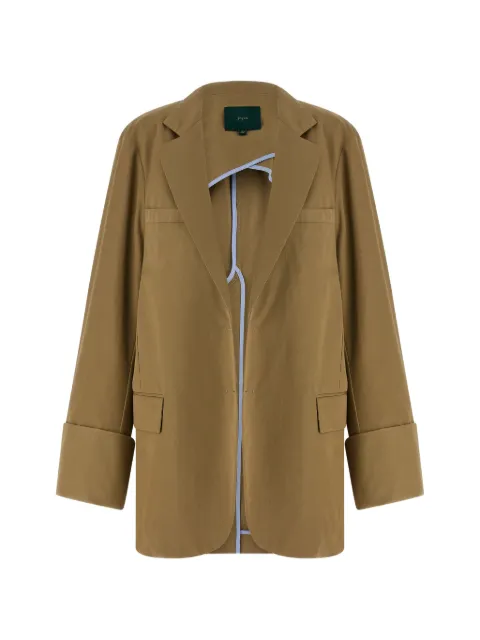 Jejia Birkin single-breasted blazer Neutrals MJD514ATEX44BEIGECOTTON