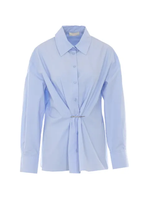 TWINSET button long-sleeve shirt Blue 261TE201000325