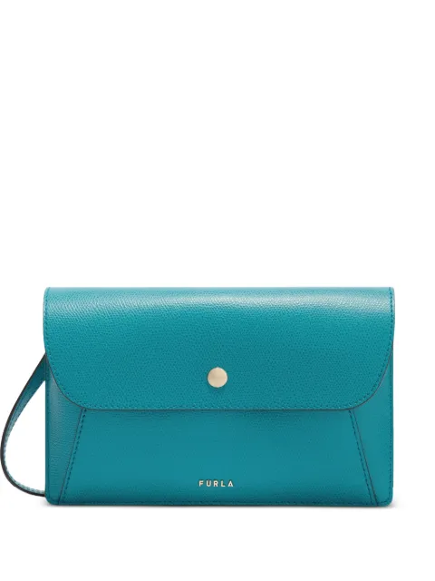 Furla Lea turn-lock clutch bag Blue WE00898ARE0001007