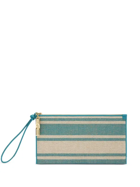 Furla Iride striped clutch bag Blue WE00890BX43481007