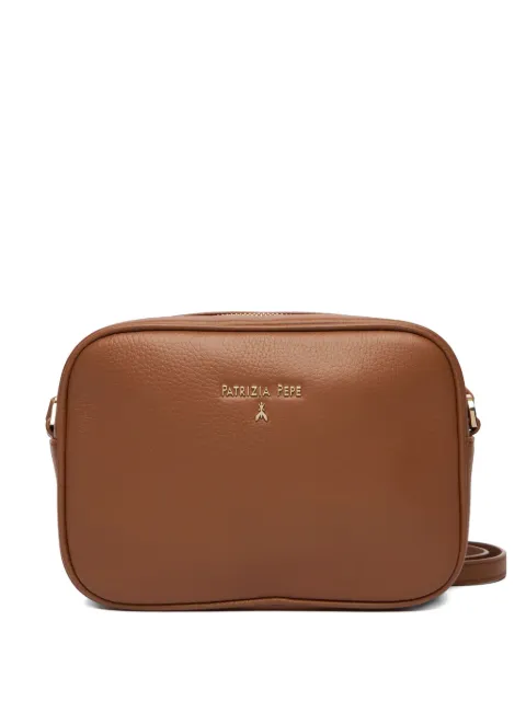 Patrizia Pepe logo-plaque cross body bag Brown CB8985L001B111