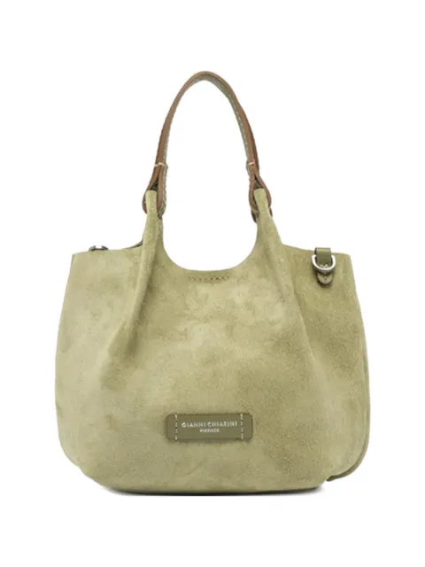 GIANNI CHIARINI logo-plaque tote bag Green BS9778CMPL