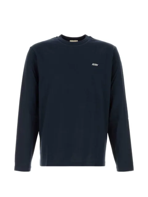 Autry long-sleeve logo-embroidered T-shirt Blue LSPX006B