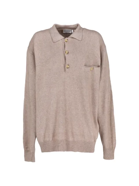 Gianfranco Ferré Pre-Owned short button-fastening sweater Neutrals W251106