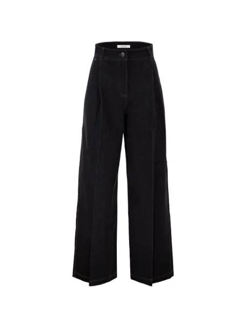 Max Mara five-pockets wide-leg jeans Black 2611781108600