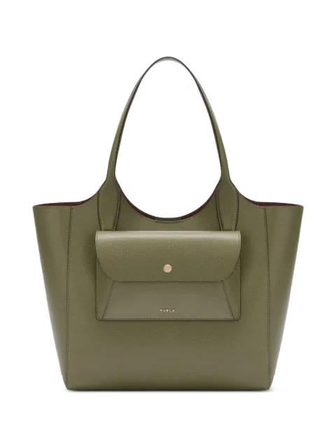 Furla Lea M pocket tote bag Green WB01941ARE0001007