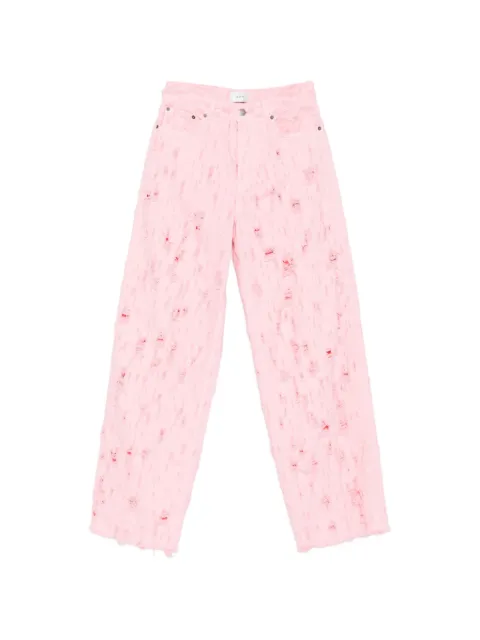 Haikure Bethany Bull distressed jeans Pink HEW03296GF180PXD