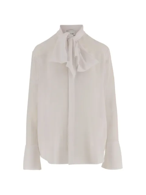 SA SU PHI bow-detail shirt White S261100100