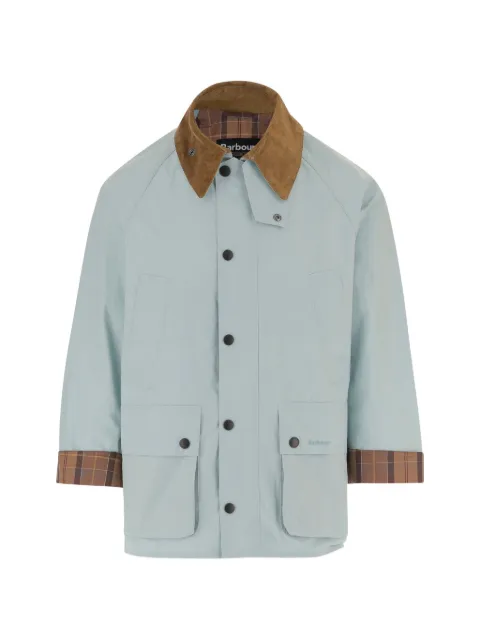 Barbour corduroy collar check trim blazer Blue MCA1102