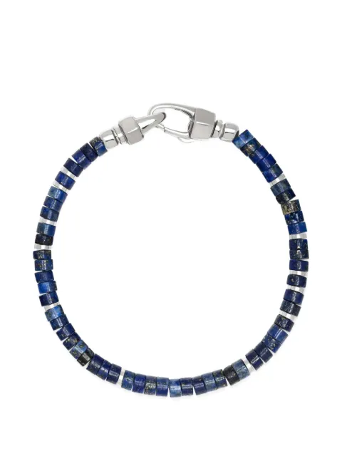 Nialaya Jewelry lapis beaded bracelet Silver MCHCO745