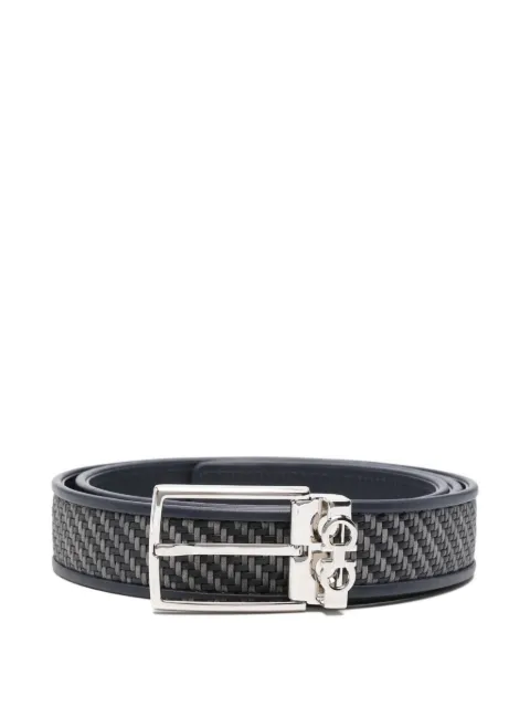 Ferragamo woven belt Blue 670575