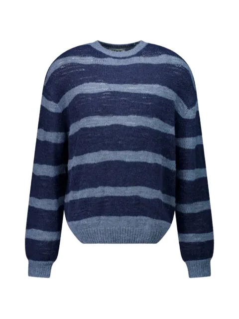 COOR stripe-pattern sweater Blue CXE4KT10K