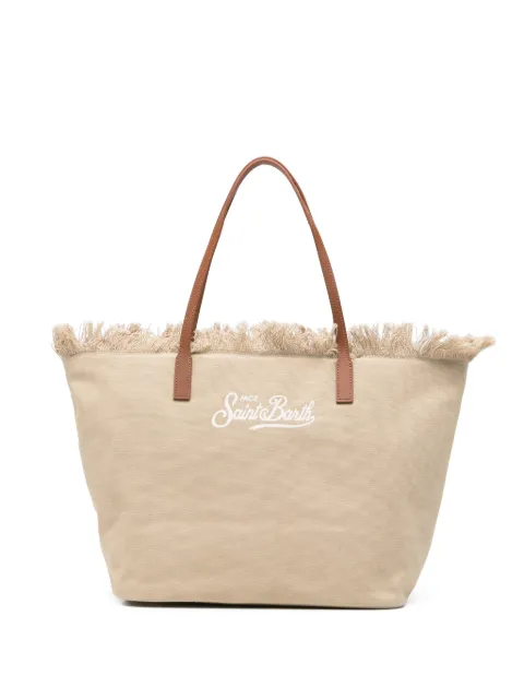 MC2 Saint Barth City fringed tote bag Neutrals CBMF00101741L