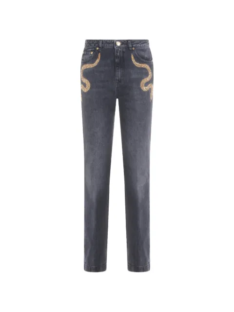 Roberto Cavalli embellished-detail jeans Grey WKJ222DN001